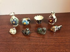 Tonala Figurines  Hand painted Mexico Vintage 8 PCs …bin 14 picture