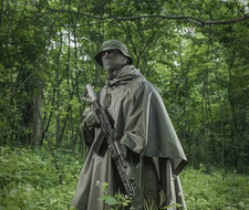 Military compact 4-in-1 raincoat-tent,Practical tactical universal cape ponc🇺🇦 picture