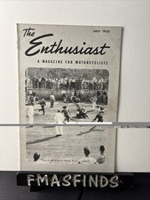 1950 July HARLEY DAVIDSON Motorcycle Magazine THE ENTHUSIAST Vintage picture