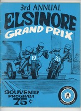 1970 Motorcycle Elsinore Grand Prix Program 3rd Annual Racing picture