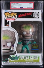 PSA 9/8.5 Funko Pop Movies (Mars Attacks) Martian Soldier (Common & Glow Chase) picture