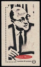 ROBERT WEAVER - 2011 'Leaders & Legends' Card #513 - AMERICAN ECONOMIST/ACADEMIC picture