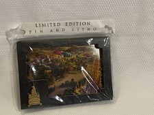 Disney New Fantasyland Grand Opening Pin & Lithograph Set 2012 Cast Member picture