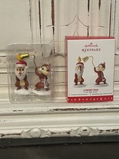 A MERRY PAIR 2016 HALLMARK DISNEY ORNAMENT CHIP AND DALE PLUTO'S CHRISTMAS TREE picture