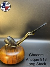 Vintage Chacom Antique 913 Long Stack Tobacco Pipe picture