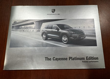 PORSCHE CAYENNE PLATINUM EDITION PRESTIGE SALES BROCHURE 2014 USA EDITION RARE. picture