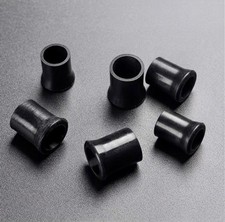 30pcs Black Small Pipe Bits For Tobacco Pipe Stems 10mm Food Grade Silicone. picture