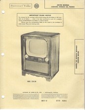 1951 Arvin 5204CM 5206CB Television Tv Photofact Manual Schematic 5204 5206 CM picture