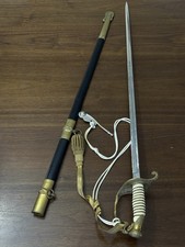 US Navy Officer Sword GEMSCO USS Toledo CA-133 Korean War Vet Karl Hammer picture