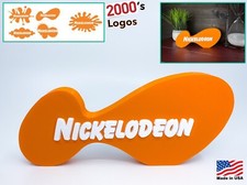 Nickelodeon Logo Sign Orange Retro 90s Cartoon Room Decor picture