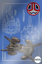 The Last Starfighter #1 Gun Star Metal Variant by Chad Hardin Ltd 20 picture