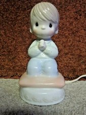 Precious Moments 1990 Illuminated Boy Praying 427586 ~ 7
