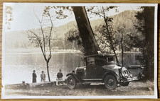 1927 RPPC - CHEVROLET COUPE - JUNCTION CITY MOTOR CO. real photo postcard OREGON picture