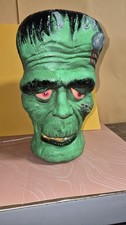 Vintage Halloween Trendmasters Frankenstein Head Light-up Molded-Foam 90s Decor picture