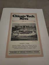 Rare Chicago Tech News Magazine June 1930 Soldier Field Bears Stadium Cover   picture