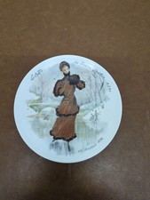 Henri DArceau Limoges Porcelain Collector Plate Colette 1890 Les Femmes Du Siècl picture