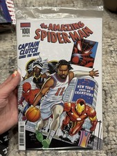 AMAZING SPIDER-MAN #1001 JALEN BRUNSON NY KNICKS NYCC EXCLUSIVE NM 2026 picture