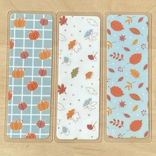 Cute Aesthetic Bookmark For Books, Gift For Bookworms, 2x6” Laminated, Set Of 3 picture