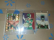 Green Ranger Mighty Morphin Power Rangers Gold Foil Trading Card Rare Insert NM picture