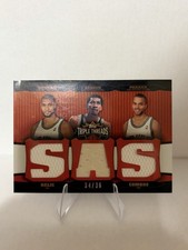 2007 Topps Triple Thread-Tim Duncan, George Gervin, Tony Parker Triple Patch /36 picture