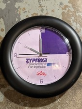 VTG Zyprexa Olanzapine IM Injection Working Wall Clock Lilly Pharma Drug Promo picture