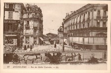Angouleme - Rue des Halles Centrales, Belle Epoque Reprint - Postcard - c. 1985 picture