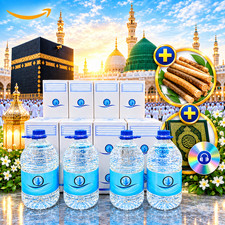 4 ZAMZAM HOLY WATER 5L each total 20 Liters FROM MAKKAH ( PLUS 2 FREE GIFTS ) picture