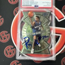 1999-00 Richard Hamilton Fleer Ultra World Premiere #5 Autographed PSA AUTO picture
