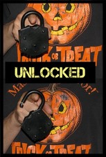 UNLOCKED Magic Trick Prop Illusion vintage look Magician LOCK, picture