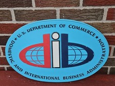 U.S.DEPARTMENT OF COMMERCE International Domestic Business Seal Sign Plaque picture