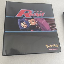Team Rocket Binder RARE Vintage Binder With 128 Cards 2000 Pokemon with 5 holos picture