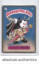 1986 Garbage Pail Kids OS 1 Nasty Nick Metal Card picture