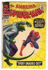 Amazing Spider-Man 45 1967 Marvel Comics G/VG 3.0 3rd App Lizard Gwen Stacy picture