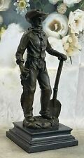 Signed Original Artwork by American Artist Fisher Old Western Cowboy Bronze NR picture