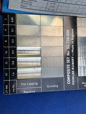 Fowler Surface Roughness Comparison Standards Set No. 52-720-000 Made in England picture