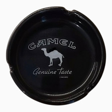 Vintage 1994 Camel Genuine Taste Ashtray Black Ceramic RJRTC 4