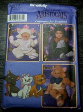 Simplicity 5377 Walt Disney Aristocats Costumes for Toddlers Size 1/2, 1, 2, 3,4 picture