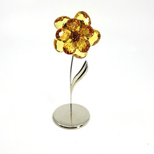 Swarovski Crystal Paradise Dambulla Flower #677618 Light Topaz Retired picture
