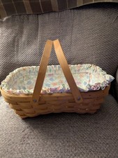 Longaberger Easter Basket With Liner And Protector picture