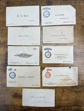 1892 1907 NALC Convention Delegate 9 Card Lot Postal Mail Union History Labor US picture