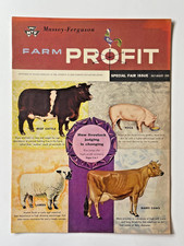 Original Vintage 1958 - Massey Ferguson Farm Profit Sale Brochure Magazine picture