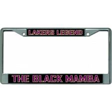 lakers legend the black mamba kobe bryant lakers license plate frame usa made picture