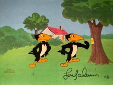 Heckle and Jeckle Animation Cel Autograph cartoons Limited Edition Filmation I8 picture