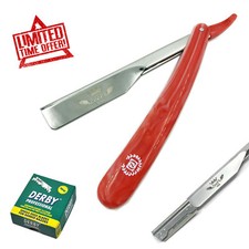 SMART CUT THROAT SHAVETTE STRAIGHT RAZOR BARBER SALON + 100 BLADES  picture