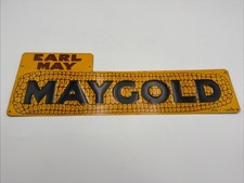ANTIQUE NOS EARL MAY MAYGOLD HYBRID SEED CORN TIN LITHO SIGN FARM SHENANDOAH IA picture
