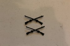WWI Army officer collar insignia infantry bronze pin back matching picture