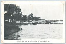 along the water front expositiion park pa pennsylvania 1907 vintage postcard picture