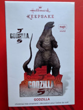 2014 Hallmark Keepsake Godzilla Magic Ornament Magic Sound New Open Box picture
