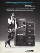 Mario Cipollina Huey Lewis and The News 1987 Bose Bass Guitar Amp advertisement picture