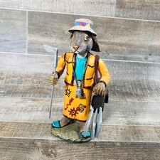 VTG Resin Anthropomorphic Rabbit Golfer Figurine Whimsical Golf Decor Tradition picture
